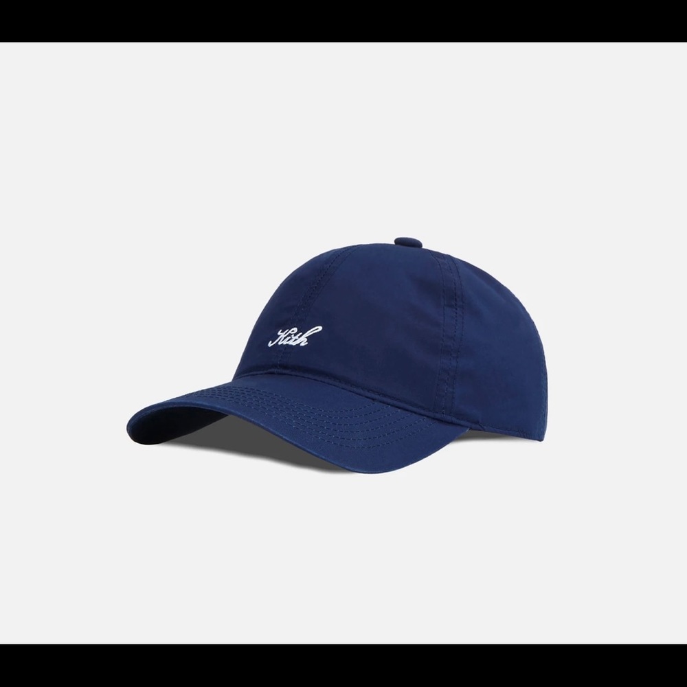 NWT KITH SCRIPT POPLIN CAP - NOCTURNAL